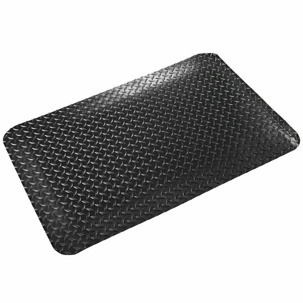 Crown Matting Technologies Workers-Delight Deck Plate 9/16-in. 3'x5' Black WD 3835BK